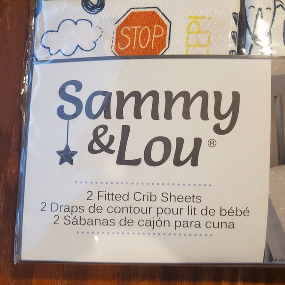 Sammy & Lou - Two fitted crib sheets NIB - Picture 3 of 6